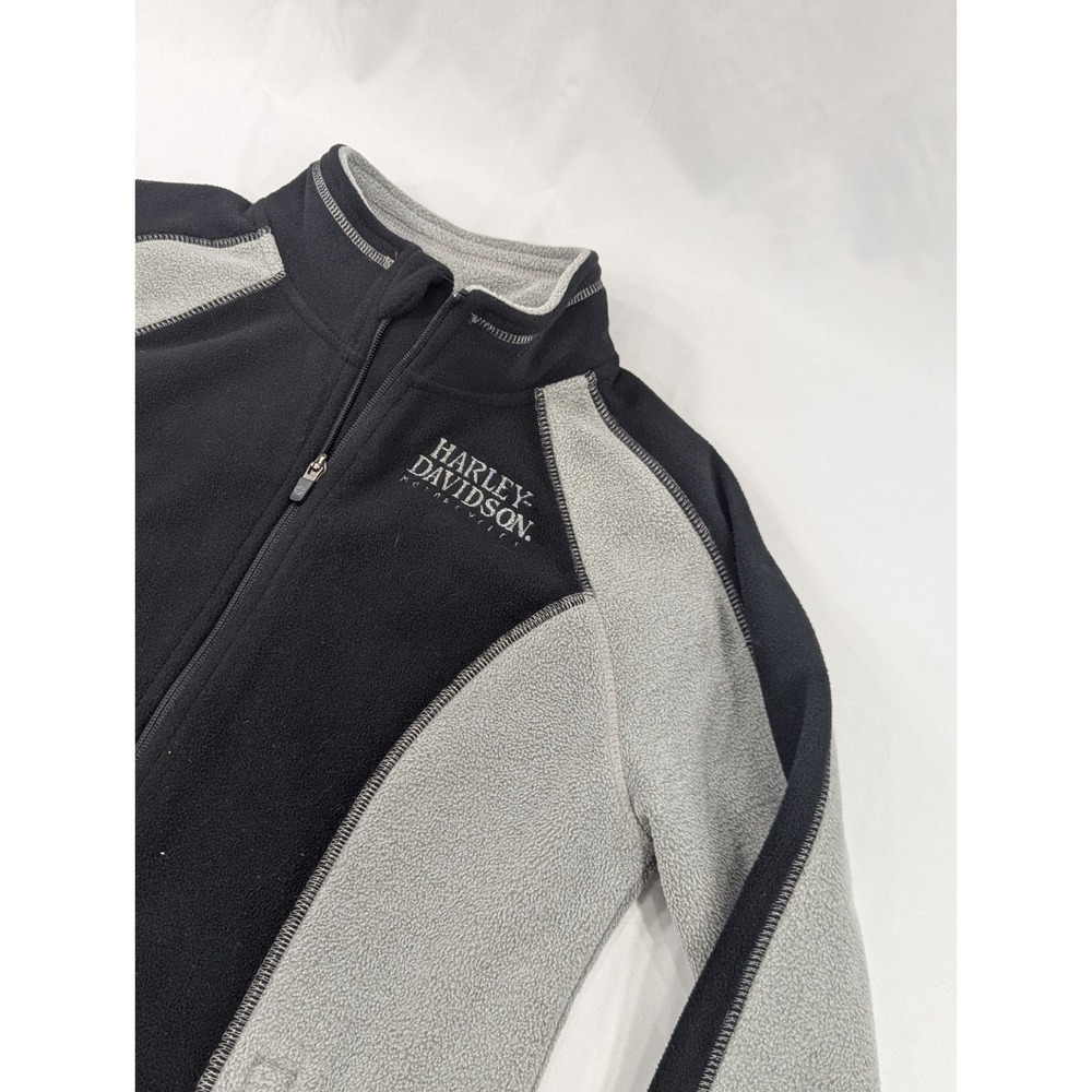 Harley Davidson‎ Women's M Skull Windproof Fleece Jacket Full Zip 98407-19VW
